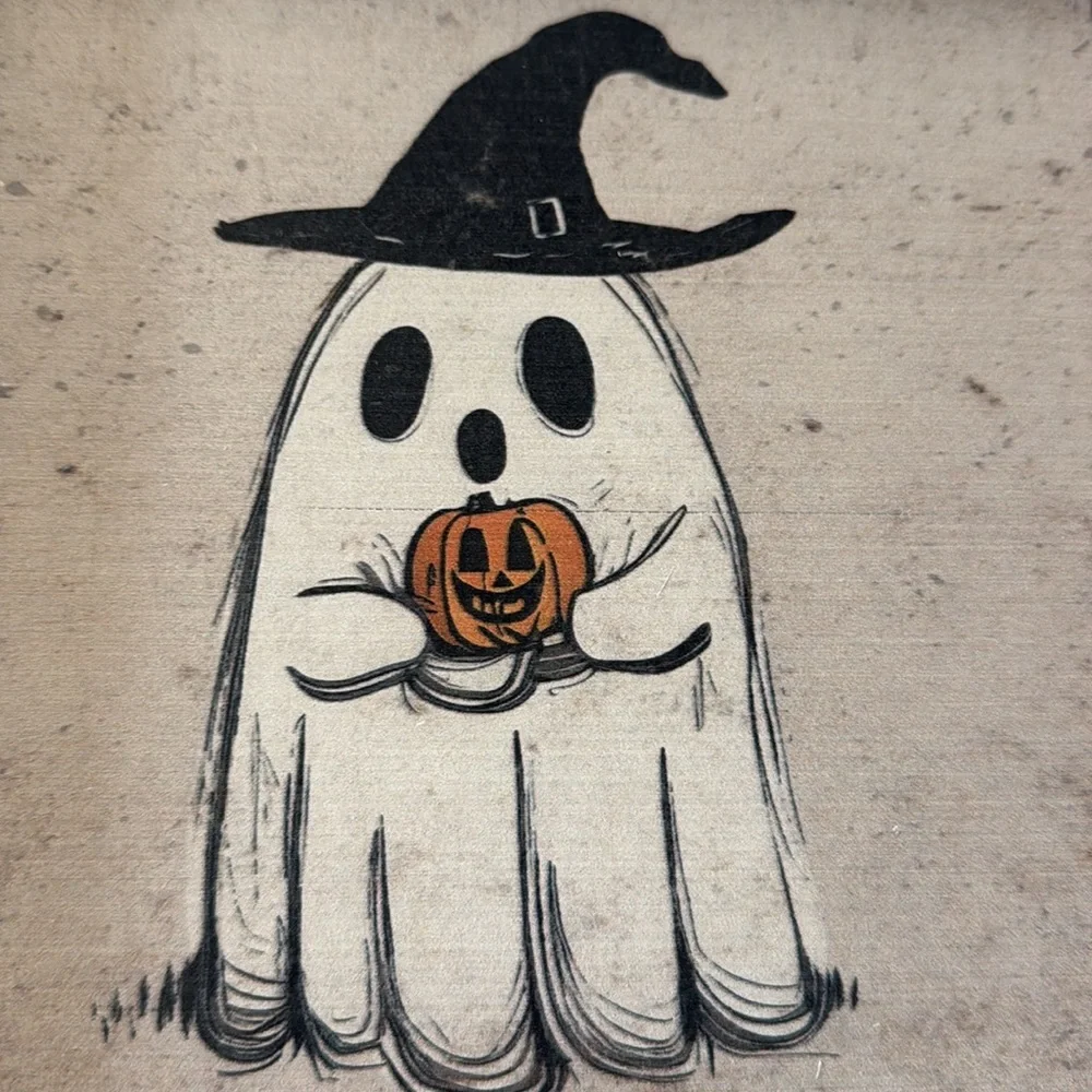 Halloween Ghost holding a pumpkin Painting 👻🎃